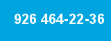 926 464-22-36 926 464-22-36